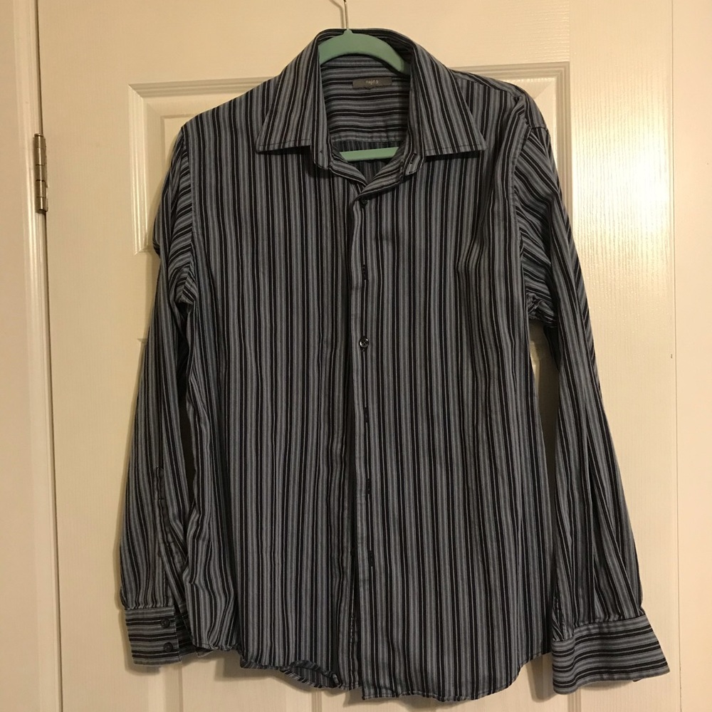 Men’s Blue & navy stripped shirt